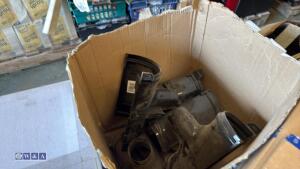 Pallet of miscellaneous including guttering components, rocker switches etc - 4