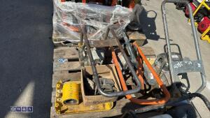 2 x WACKER NEUSON & BELLE petrol compaction plates (3442966)(3412581)(3373259)