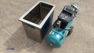 MAKITA 110v compressor & stainless steel industrial sink - 5
