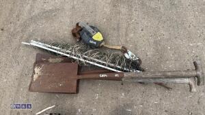 Winch electric fence & shovels - 3