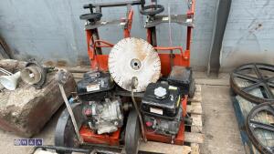 2 x HUSQVARNA petrol floor saws spares