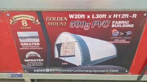 S203012R PVC dome storage shelter (20ft x 30ft x 12ft)