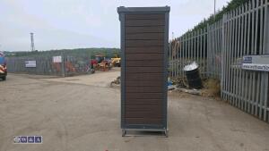 BBQ house outdoor cooking station c/w electric roller shutter door (unused) - 4