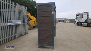BBQ house outdoor cooking station c/w electric roller shutter door (unused) - 8