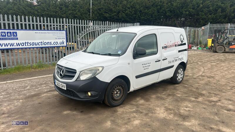 2013 MERCEDES-BENZ CITAN 109 CDI 5-speed manual van c/w 2 side loading doors (YJ63 OHV)(MoT 1st September 2026)