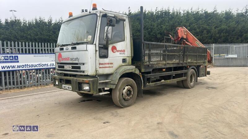 2002 IVECO FORD CARGO TECTOR 150E18 PALFINGER crane wagon (XM02 MKM)