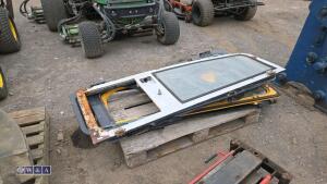 Pallet of excavator doors