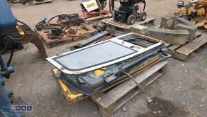 Pallet of excavator doors - 3