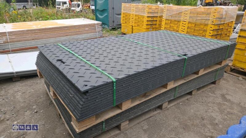 Approximately 12 x (8ft x 4ft x 12mm) ground protection mats c/w connectors