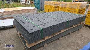 Approximately 12 x (8ft x 4ft x 12mm) ground protection mats c/w connectors