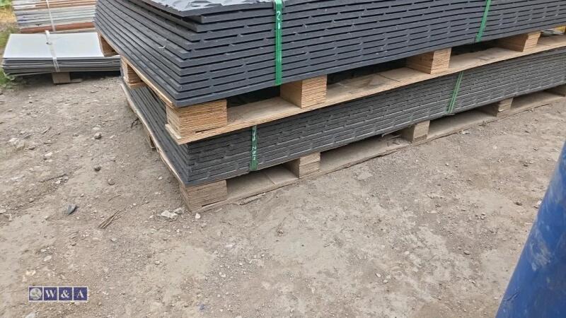 Approximately 12 x (8ft x 4ft x 12mm) ground protection mats c/w connectors