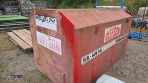 2200ltr steel bunded diesel tank c/w manual pump - 2