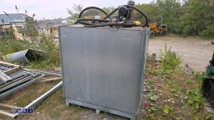 1000ltr uni tank c/w electric pump & delivery hose - 2