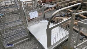 Wheeled metal trolley