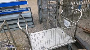 Wheeled metal trolley - 2
