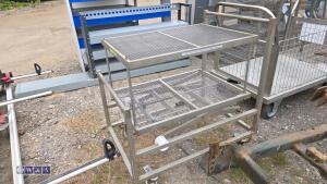 Wheeled metal trolley - 2