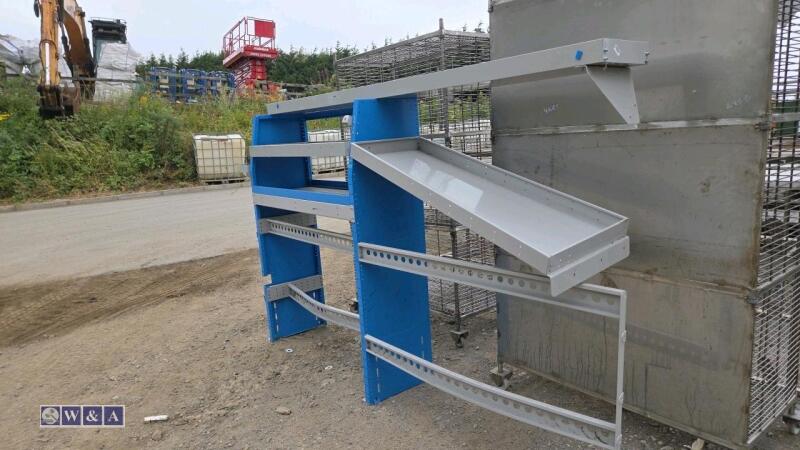 Section of van racking