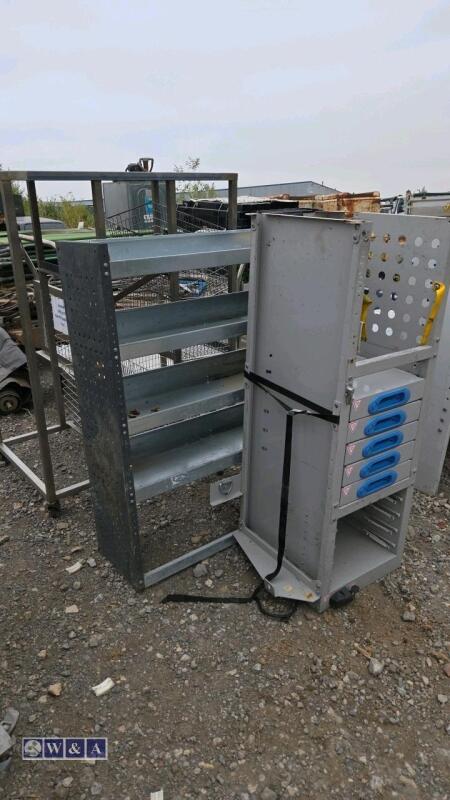 2 x sections of van racking