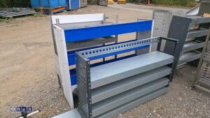 3 x sections of van racking