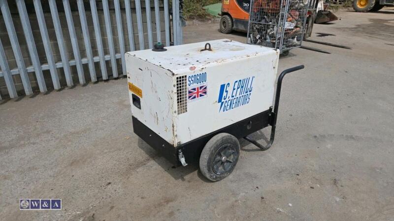 STEPHILL SSD6000 6kva diesel dual volt generator