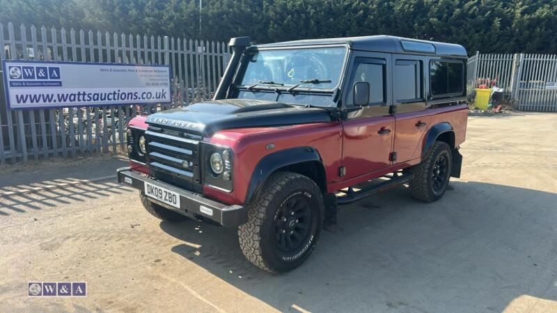 2009 LAND ROVER DEFENDER 110 C-NTV SW LWB 7 seater, 6-speed manual diesel, Led lights, BF Goodrich All Terrain tyres (DK09 ZBO)(V5 in office)