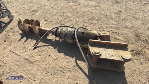 Post hole borer to suit Volvo / Kubota 8t - 4