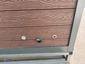 BBQ house outdoor cooking station c/w electric roller shutter door (unused) - 18