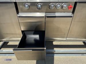 BBQ house outdoor cooking station c/w electric roller shutter door (unused) - 34