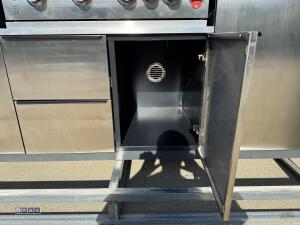 BBQ house outdoor cooking station c/w electric roller shutter door (unused) - 35