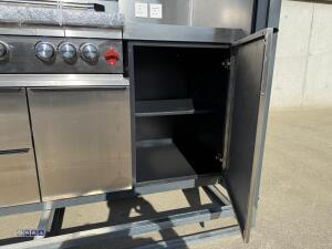 BBQ house outdoor cooking station c/w electric roller shutter door (unused) - 36