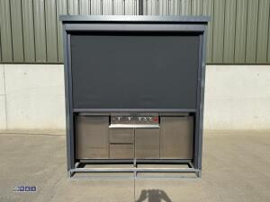 BBQ house outdoor cooking station c/w electric roller shutter door (unused) - 39