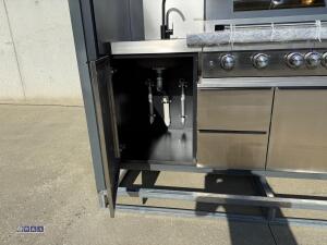 BBQ house outdoor cooking station c/w electric roller shutter door (unused) - 40