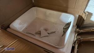 Ceramic sink c/w tap - 6