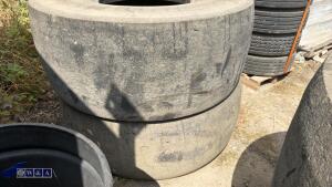 4 x loading shovel tyres (23.5 x 25) - 8