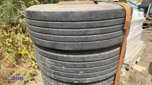 4 x wheels & tyres (to suit low loader) (265/70 R19.5) - 7
