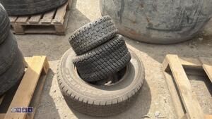 2 x ride on mower tyres & 16'' wheel & tyre (215/780 R16C)