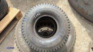2 x ride on mower tyres & 16'' wheel & tyre (215/780 R16C) - 5