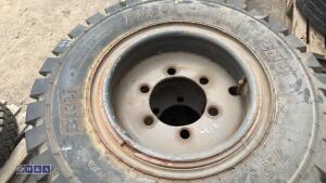 4 x wheels to suit forklift (6-stud 7.50 - 15) - 7