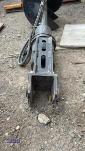 Hydraulic machine auger c/w lines (25mm pins) - 4