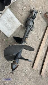 Hydraulic machine auger c/w lines (25mm pins) - 5