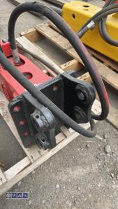 KOMAC hydraulic machine breaker c/w hoses (25mm pins) - 5
