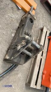 JCB hydraulic breaker c/w lines (35mm pins) - 5