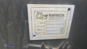 6ft RHINOX ditching bucket c/w bolt on blade to suit 7-9t excavator (50mm pins) - 4