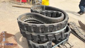 Pair of rubber tracks to suit Takeuchi (400 x 74 x 72.5kg) - 5