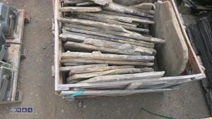Crate of Yorkshire stone roofing slates - 4