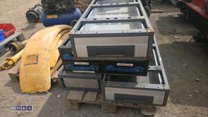 Quantity of metal drawers - 4