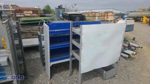 3 x sections of van racking - 6