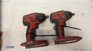 2 x HILTI SIW22-A cordless impact drills (HT017008)(HT002000) - 3