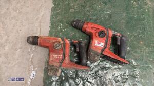 2 x HILTI TE6-A36 cordless breakers (3381074)(3333855)