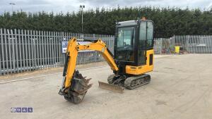 2021 jcb 15C(cabbed) c/w 3 bucket